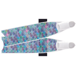 マリン/スイミング LEADER FINS Mermaid Waves Purple Bi-Fins - Unleash Your Inner Siren Now