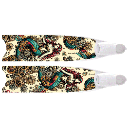 Limited Edition Steampunk Mermaid Bi-Fins: Dive in Style! : Leaderfins